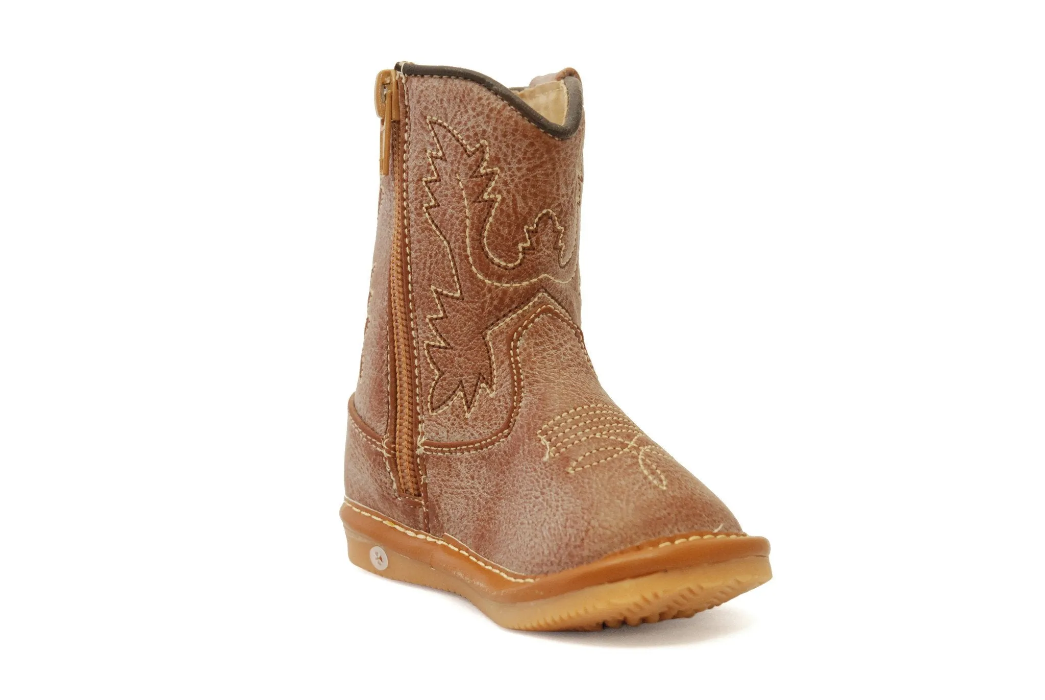 Light Brown Leather Cowboy Boots