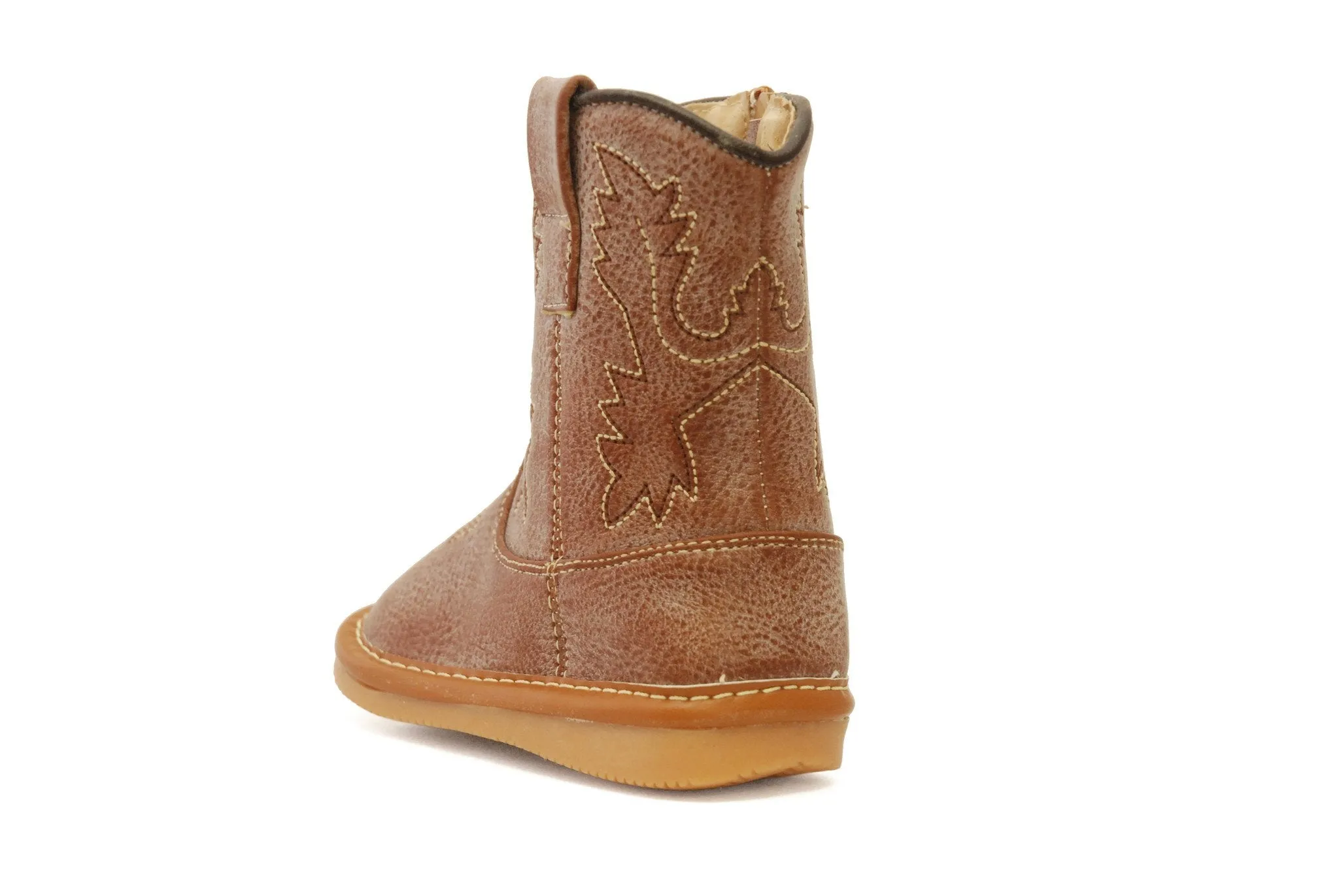 Light Brown Leather Cowboy Boots
