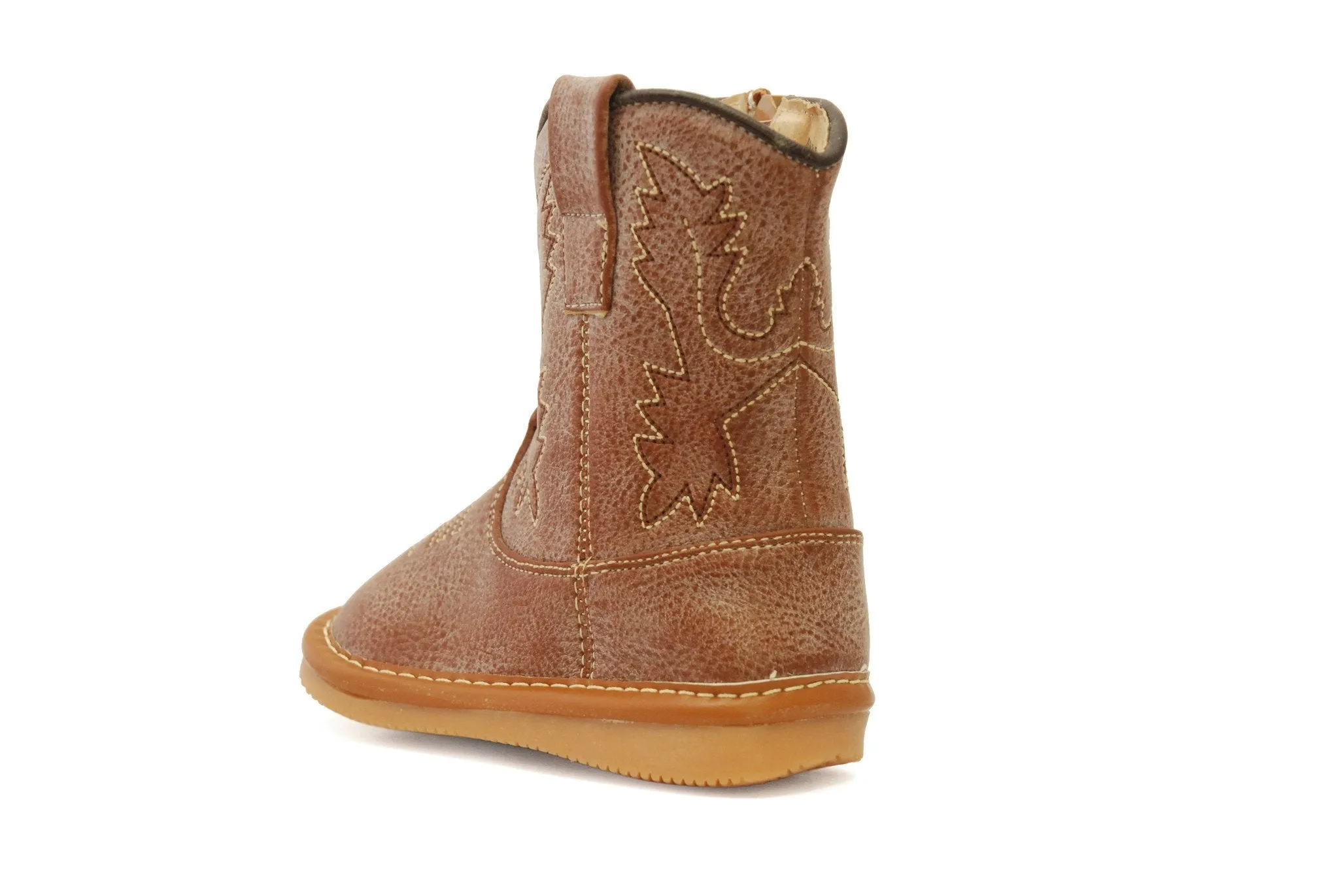 Light Brown Leather Cowboy Boots