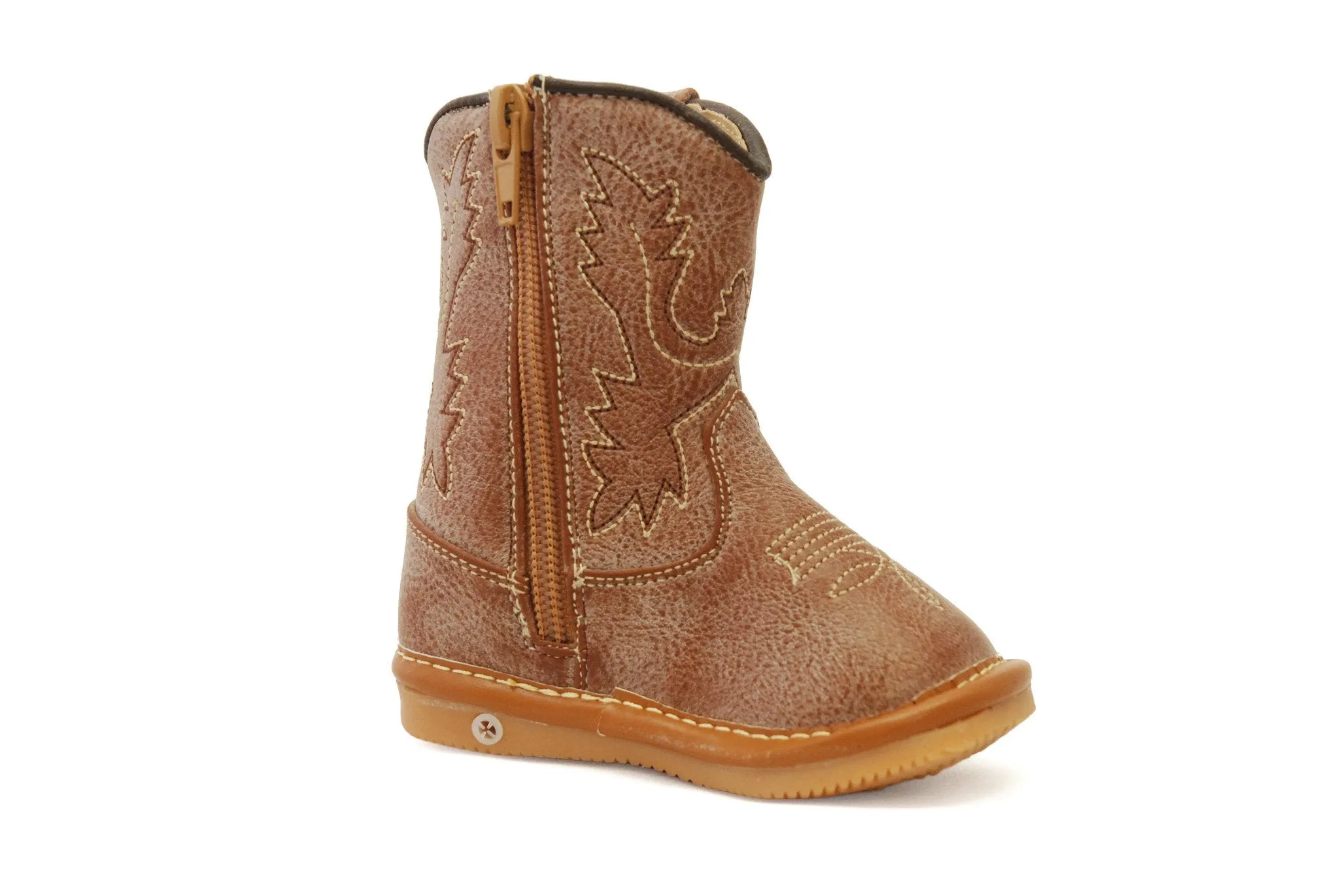 Light Brown Leather Cowboy Boots