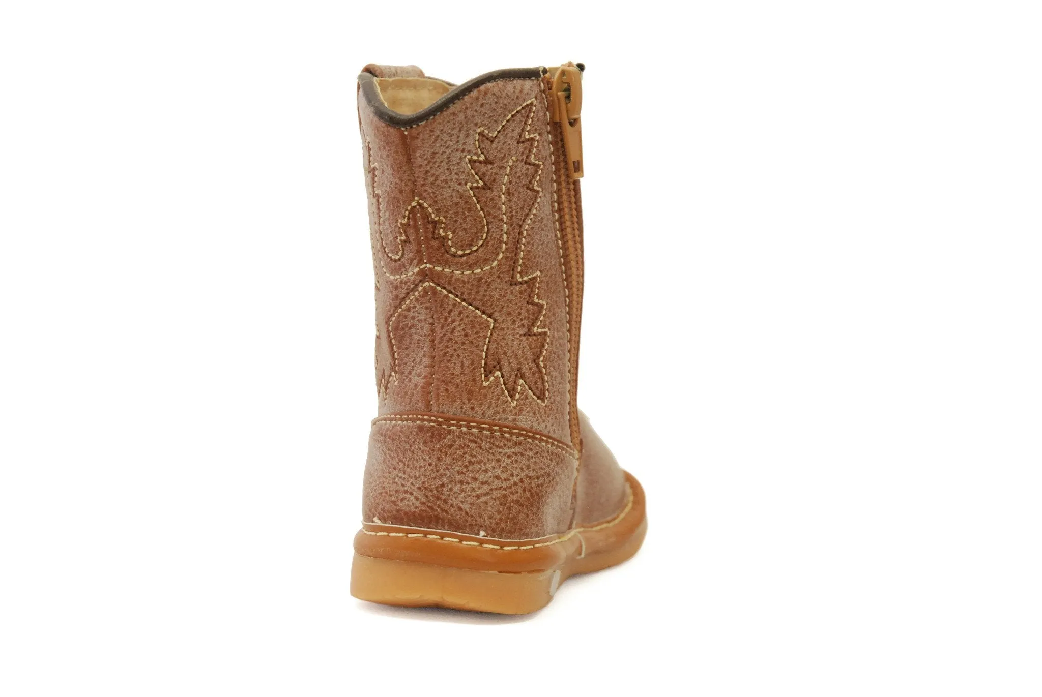 Light Brown Leather Cowboy Boots