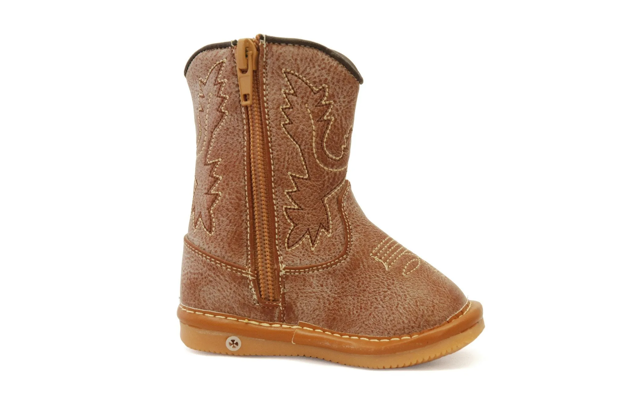 Light Brown Leather Cowboy Boots