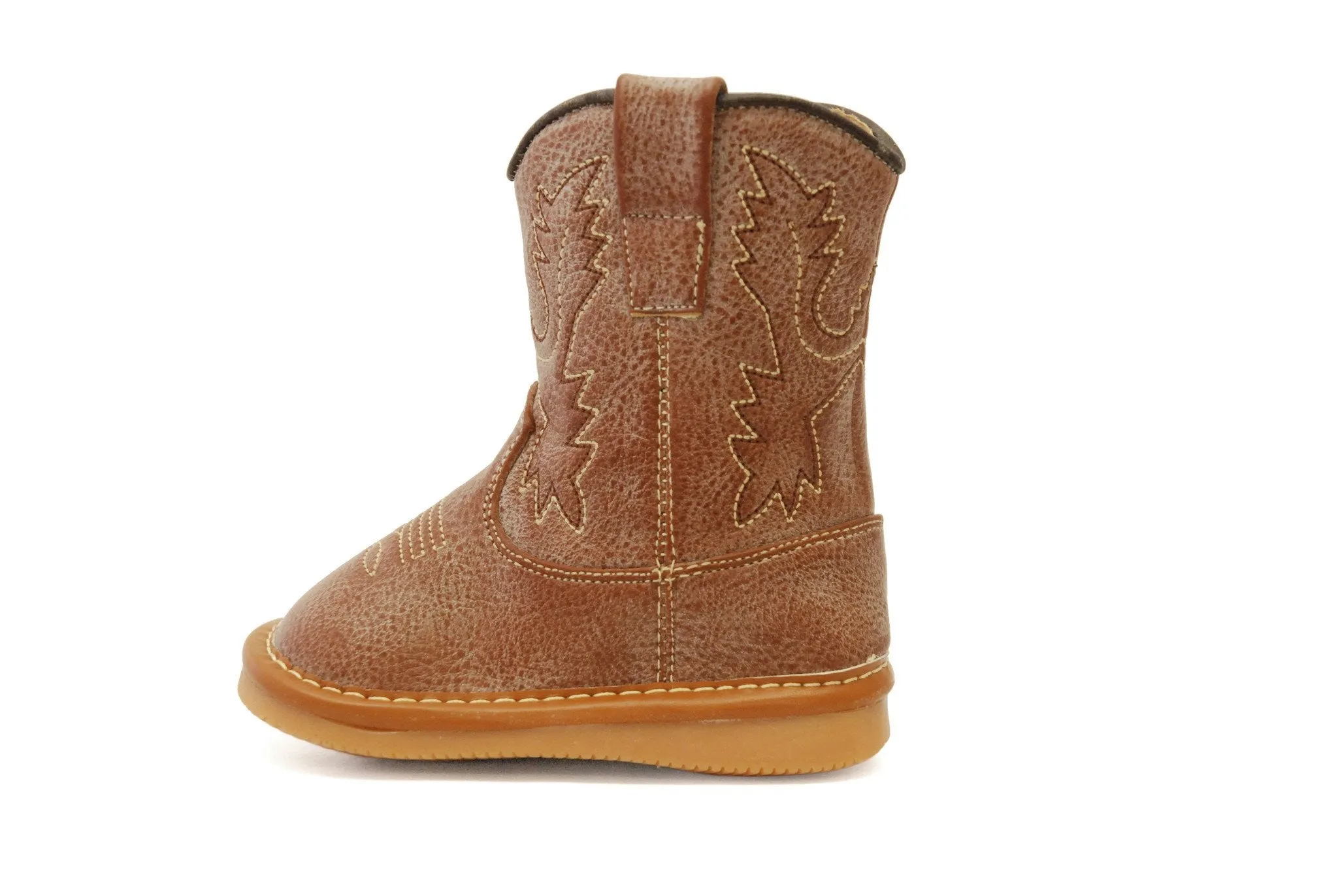 Light Brown Leather Cowboy Boots