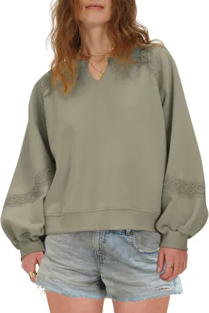 Locachy Womens Oversized Sweatshirt Casual V Neck Long Sleeve Cropped Pullover Tops Trendy Loose Blouses
