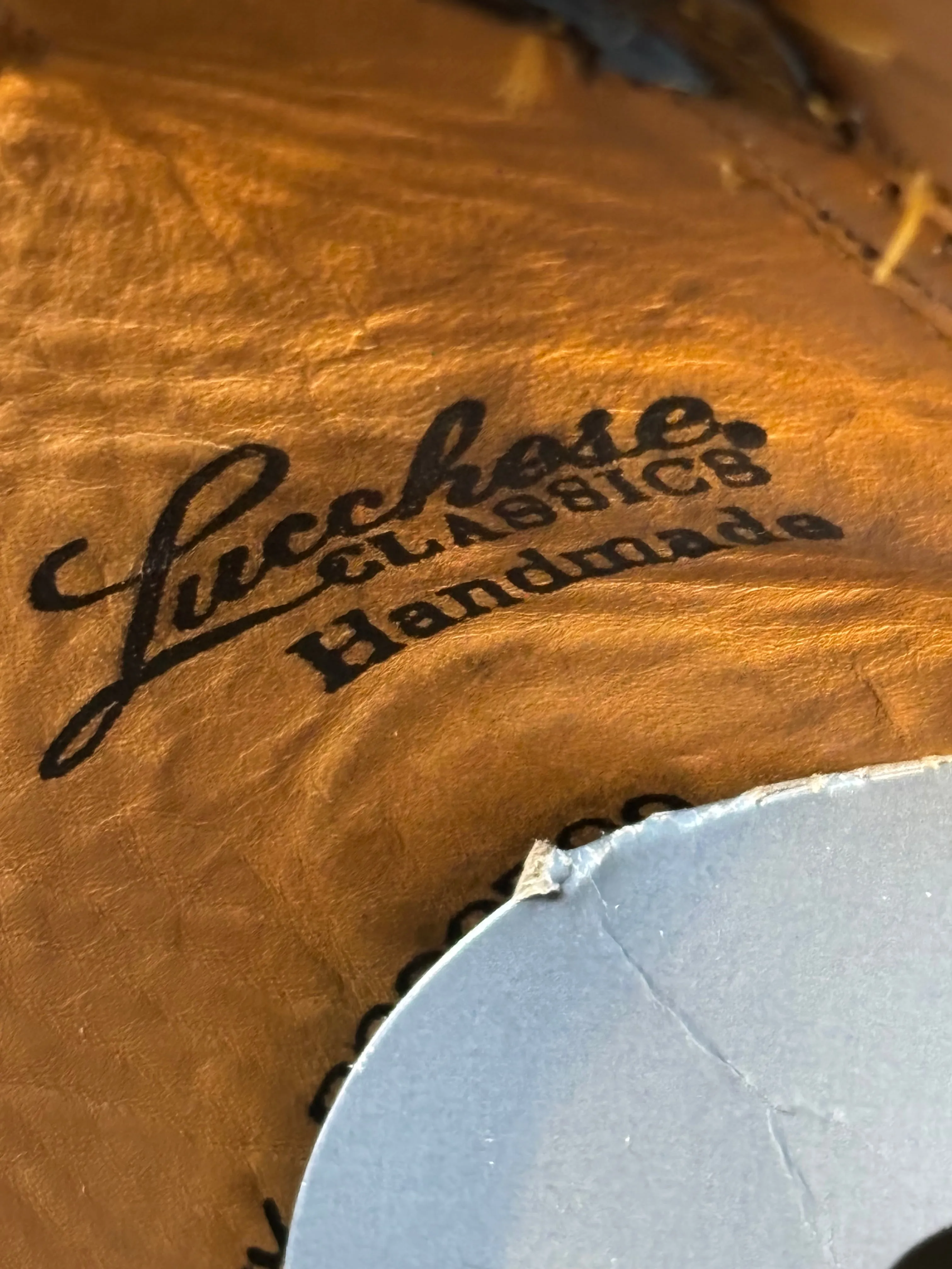 Lucchese Patent Vegan Leather Cowboy Boots