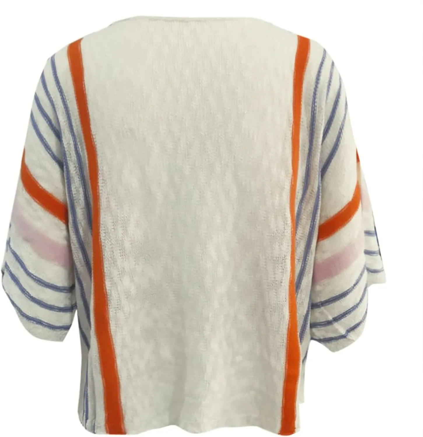 MCILLO Womens Cute Fall Color Block Striped Lightweight Comfy Cable Knit Beach Pullover Sweaters 2023 Trendy