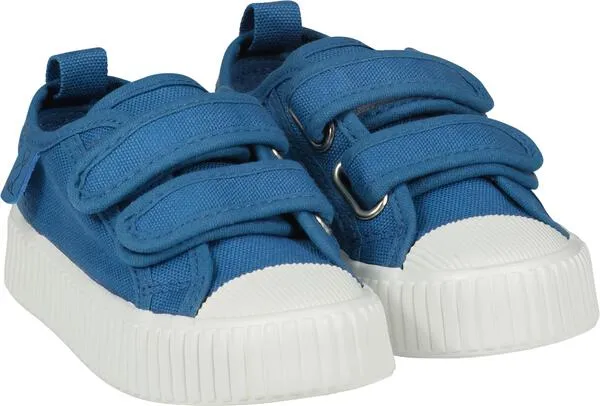 Me & Henry Grey Blue double vecro canvas sneaker