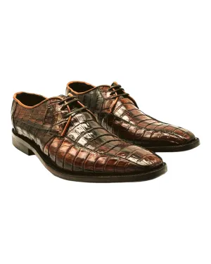 Men's Alligator Leather All-Over Lace Up Dress Shoe