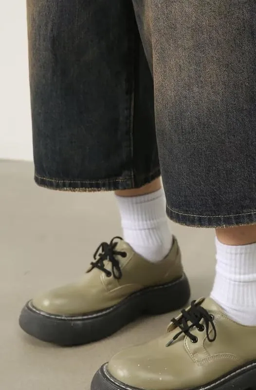 Mens Baggy Jeans Wide Leg Cropped Pants for Women High Waisted Hip Hop Summer Relaxed Fit Pants Emo Streetwear 