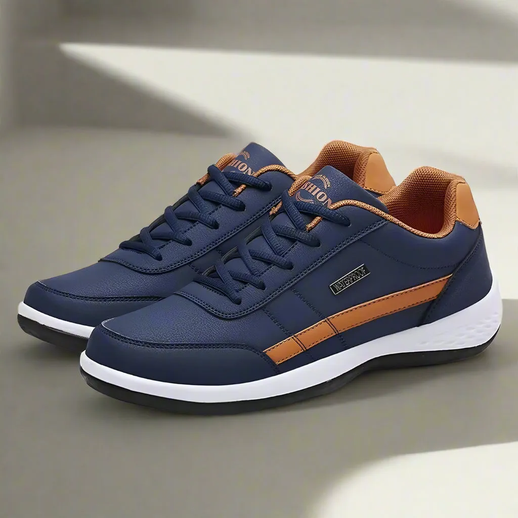 Mens Shoes Fashion Running Sneaker Casual Leather Sport Shoes Breathable Comfortable Walking Shoes
