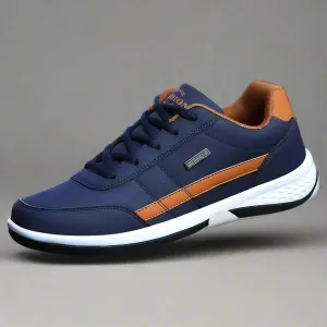 Mens Shoes Fashion Running Sneaker Casual Leather Sport Shoes Breathable Comfortable Walking Shoes