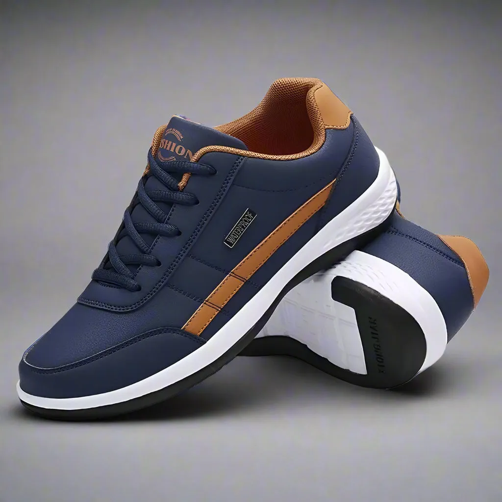 Mens Shoes Fashion Running Sneaker Casual Leather Sport Shoes Breathable Comfortable Walking Shoes