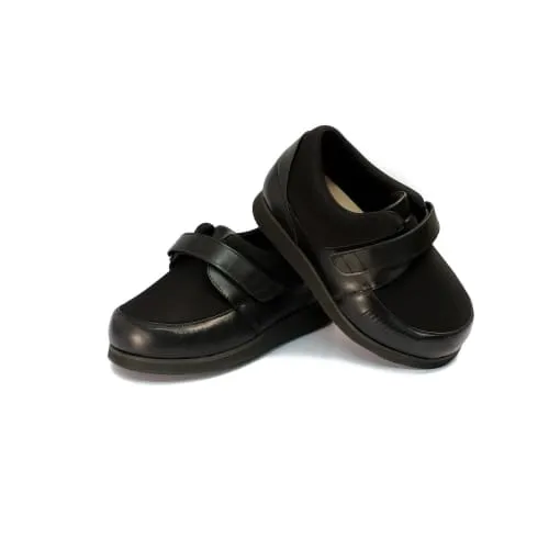 Mt. Emey 628-E Black (10E/14E Width) -  Black Women's Lycra Casual Shoes