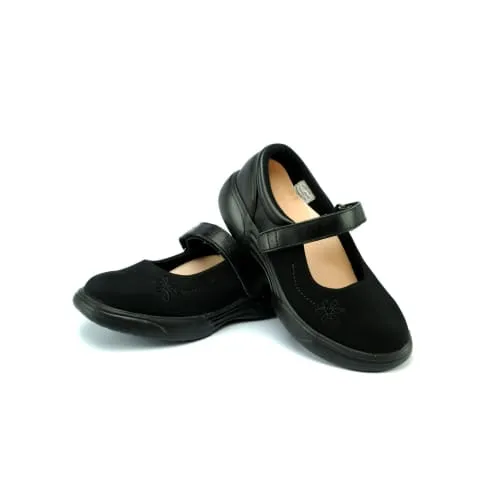 Mt. Emey 9205-L Black Lyrca - Women's Extreme-Light Mary Jane Strap