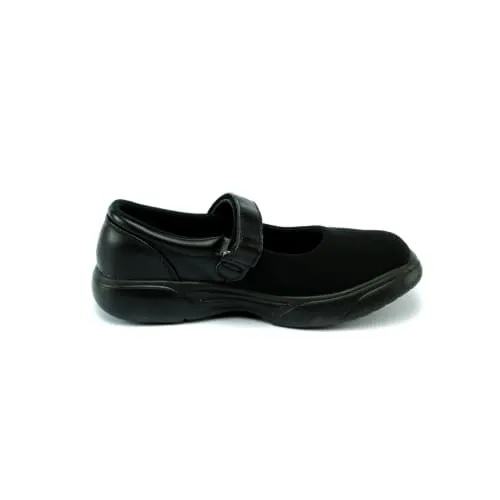 Mt. Emey 9205-L Black Lyrca - Women's Extreme-Light Mary Jane Strap