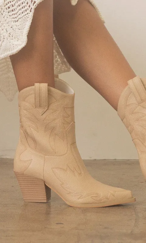 Nantes Classic Stitched Cowboy Boots