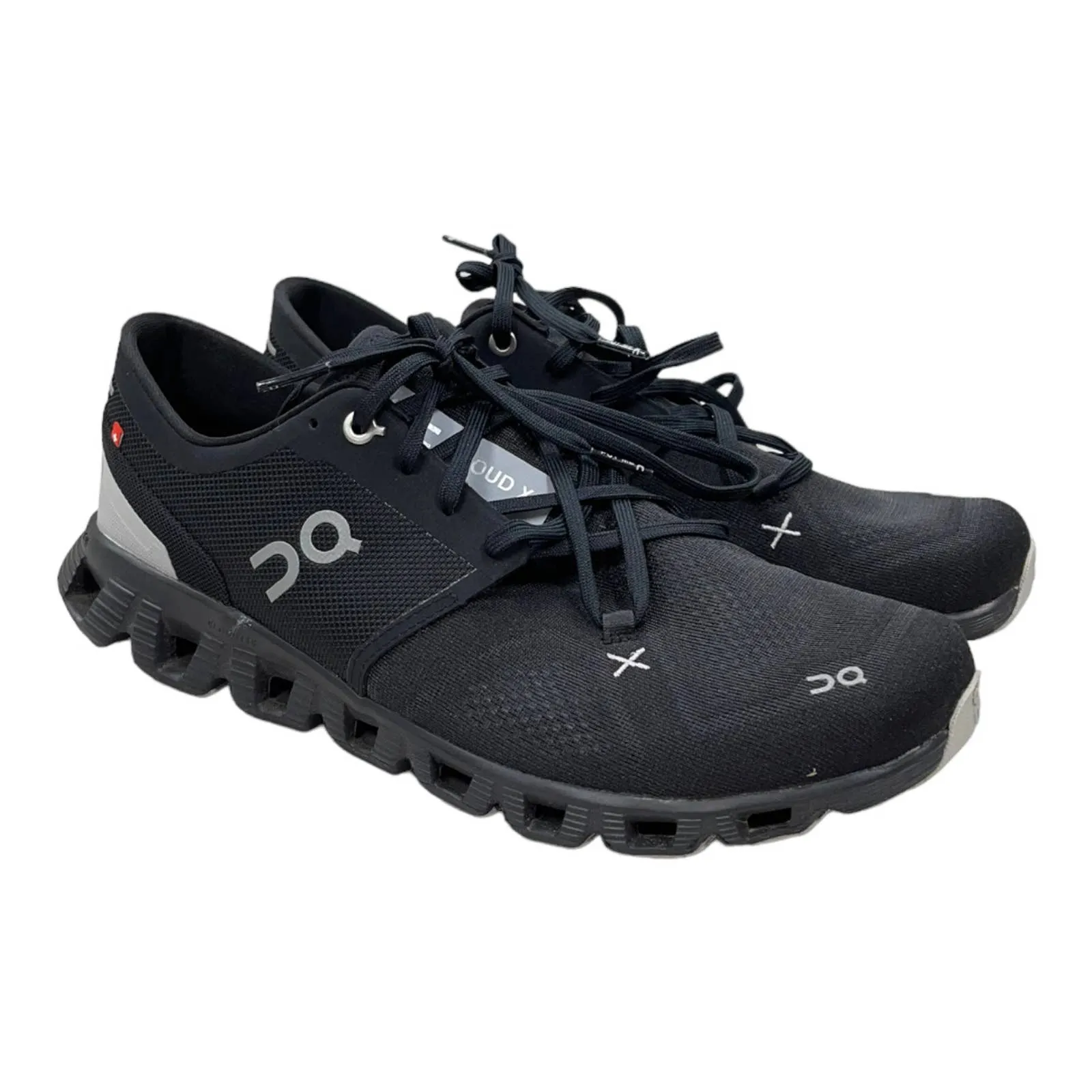 On Cloud x 3 Running Shoes Sneakers Trainers Men’s Size 12 Black New