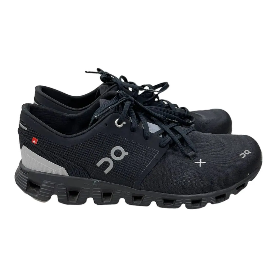 On Cloud x 3 Running Shoes Sneakers Trainers Men’s Size 9 Black New