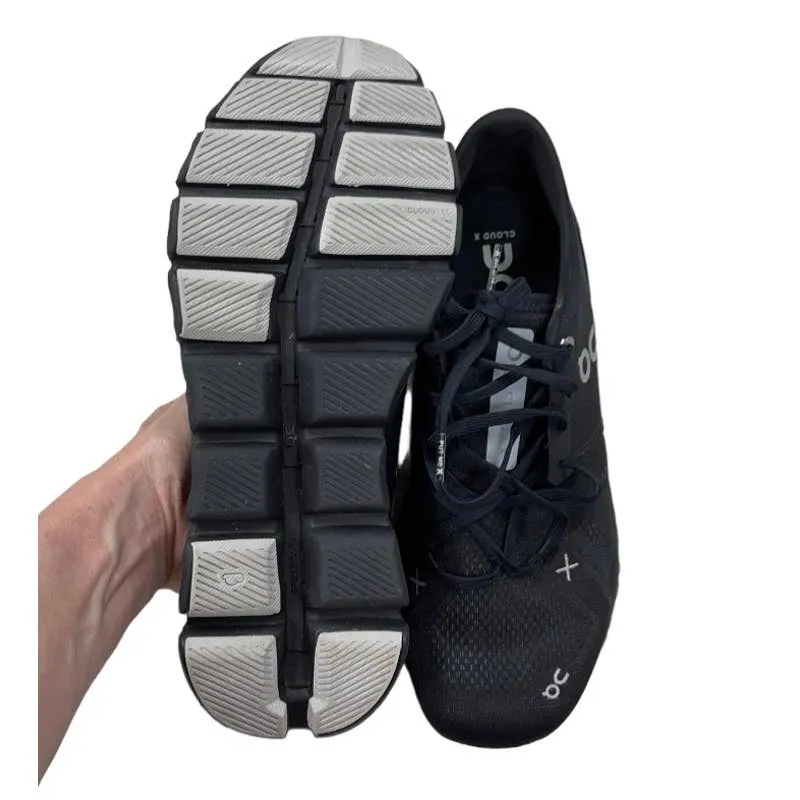 On Cloud x 3 Running Shoes Sneakers Trainers Men’s Size 9 Black New