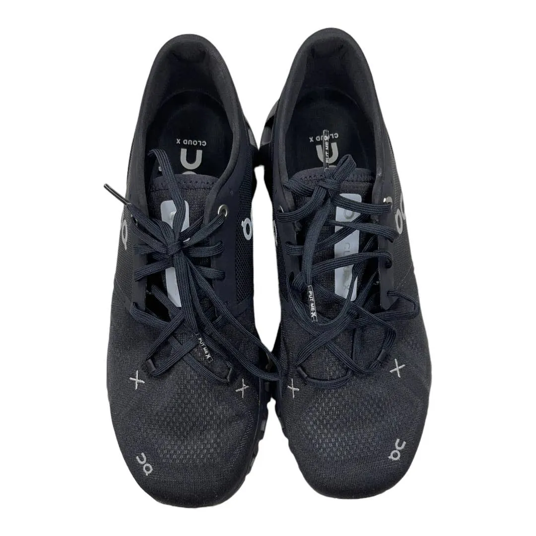 On Cloud x 3 Running Shoes Sneakers Trainers Men’s Size 9 Black New