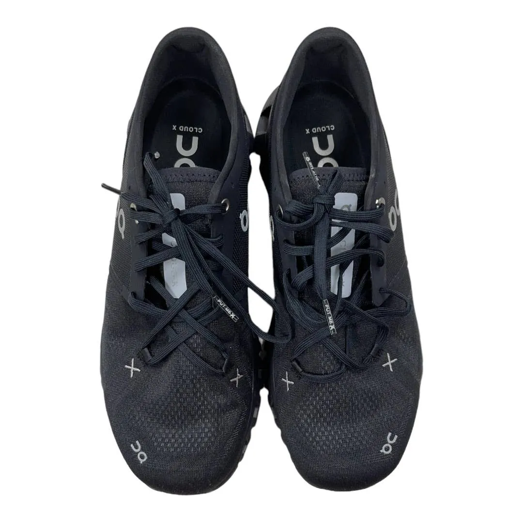 On Cloud x 3 Running Shoes Sneakers Trainers Men’s Size 9 Black New