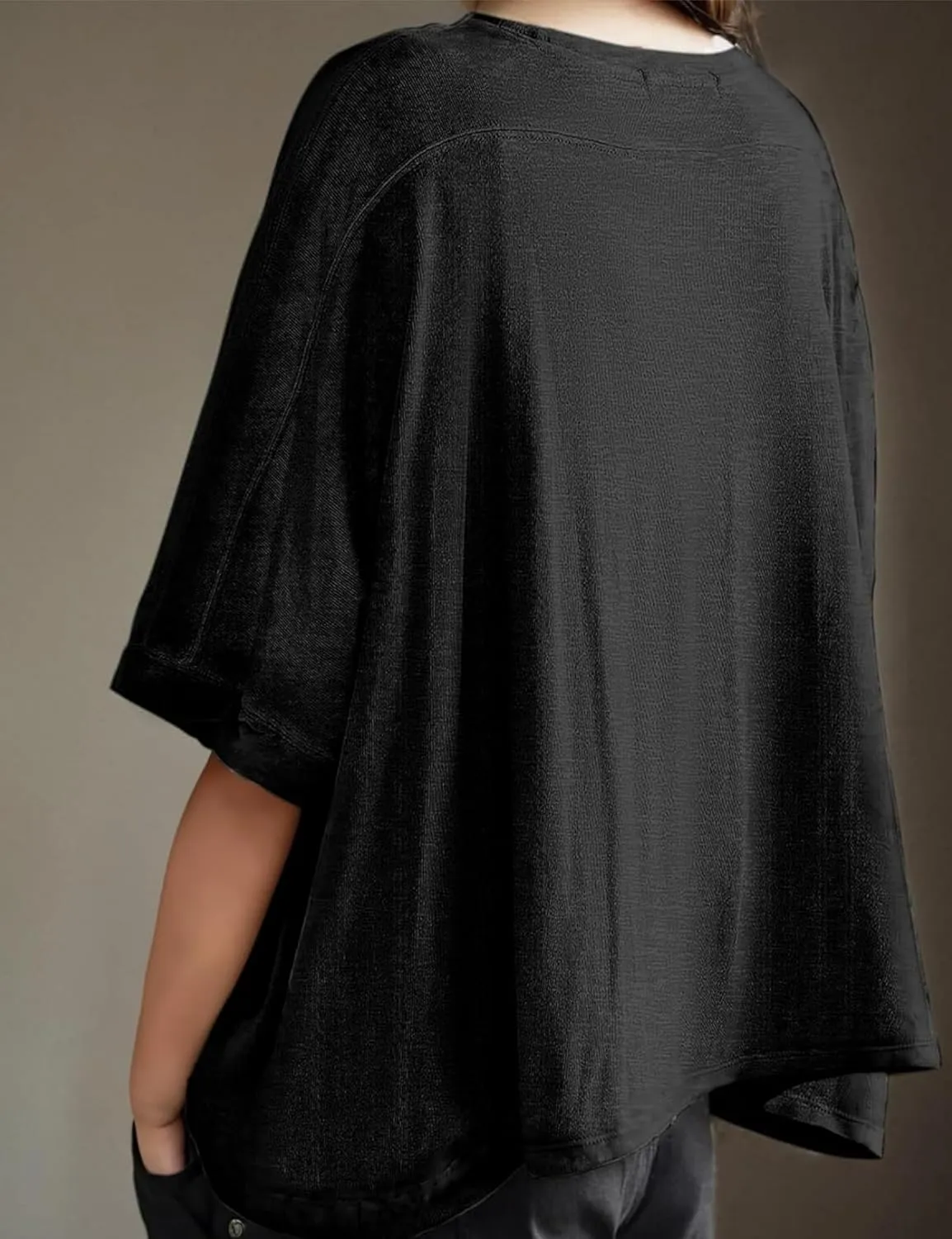 Oversized Tshirts for Women Short Batwing Sleeve Crewneck Summer Tee Tops