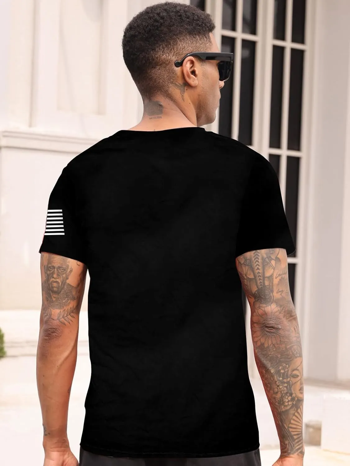 RAISEVERN Mens T-Shirts Cool Novelty Crewneck Short Sleeve Funny Graphic Top Casual Tees for Women