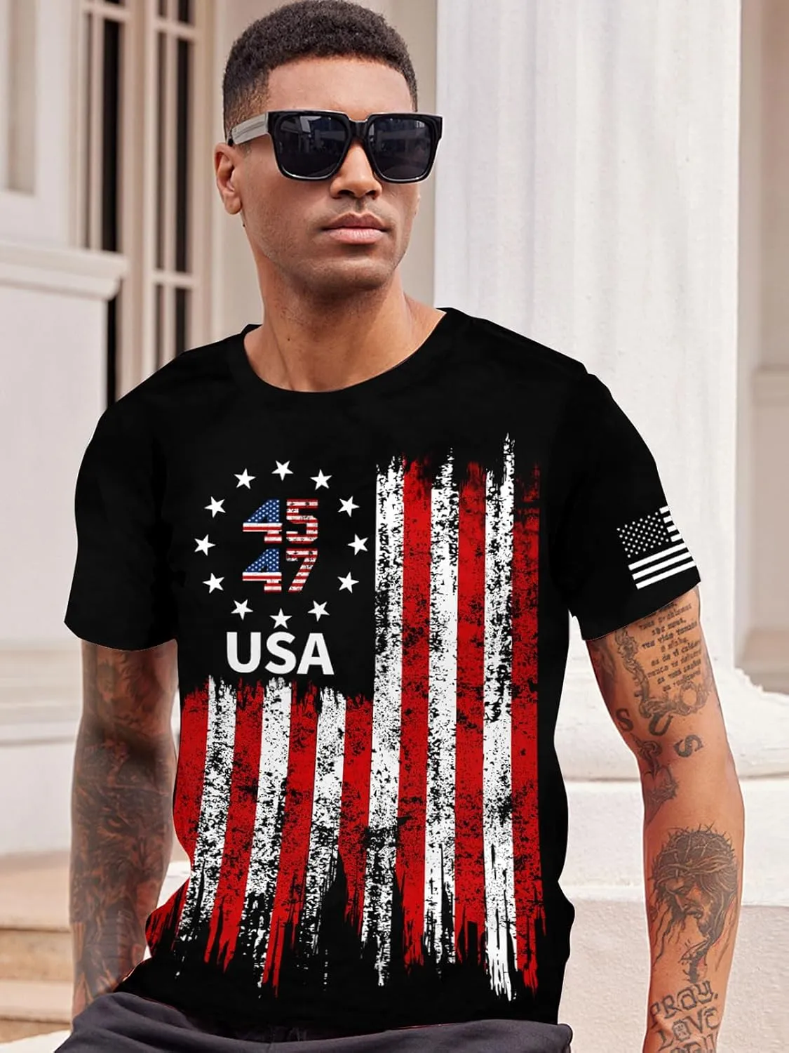 RAISEVERN Mens T-Shirts Cool Novelty Crewneck Short Sleeve Funny Graphic Top Casual Tees for Women