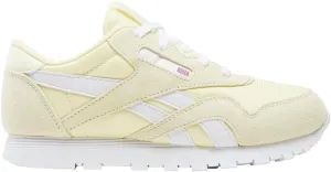 Reebok Unisex Classic Nylon (Little Kid) Bleached Yellow/White 13.5 Medium