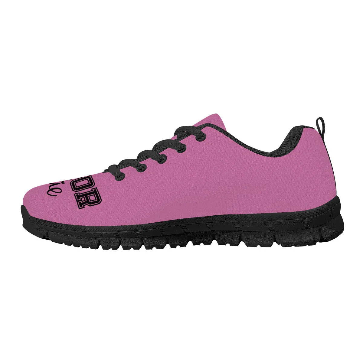 Senior Cutie Sneakers - Black & Pink