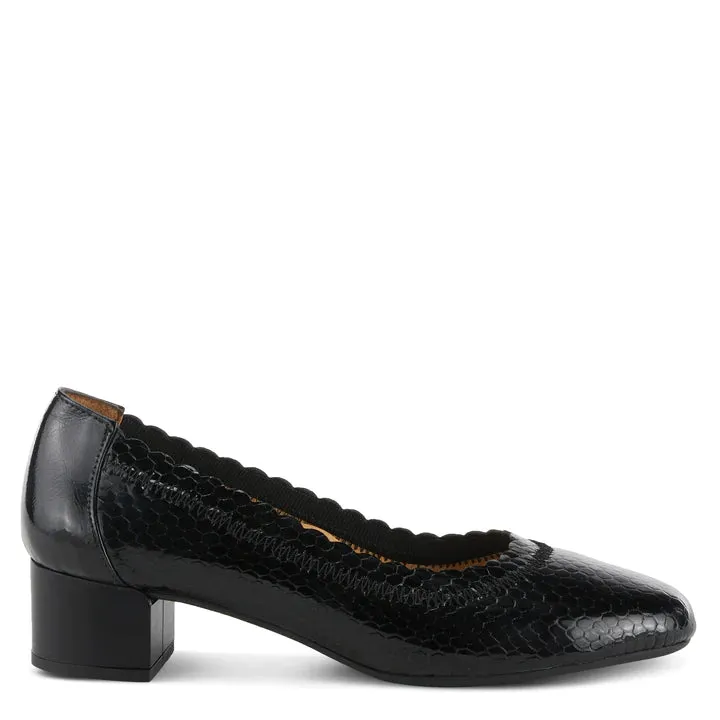 Spring Step Ahmeria Pump Black Patent