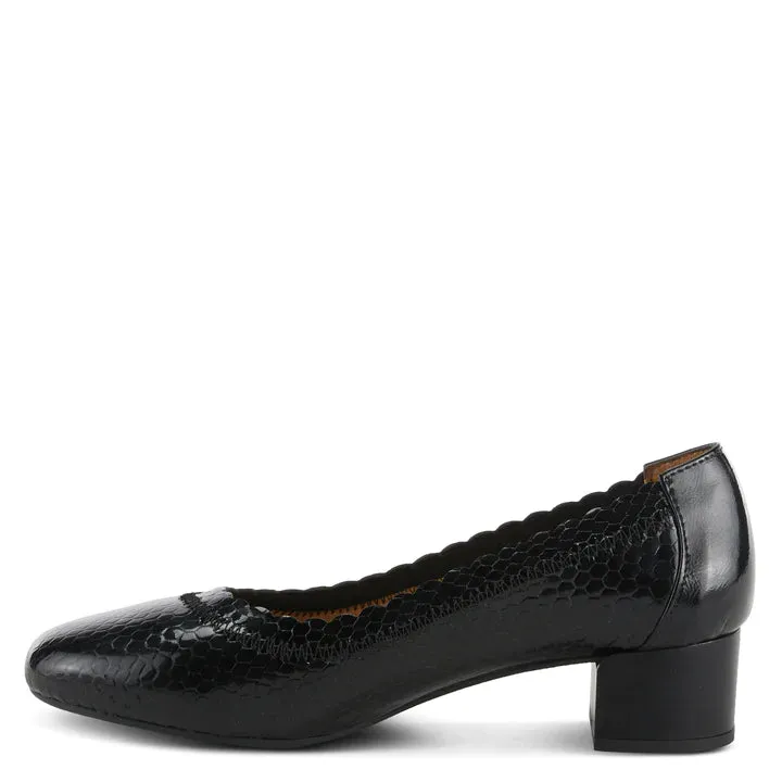 Spring Step Ahmeria Pump Black Patent