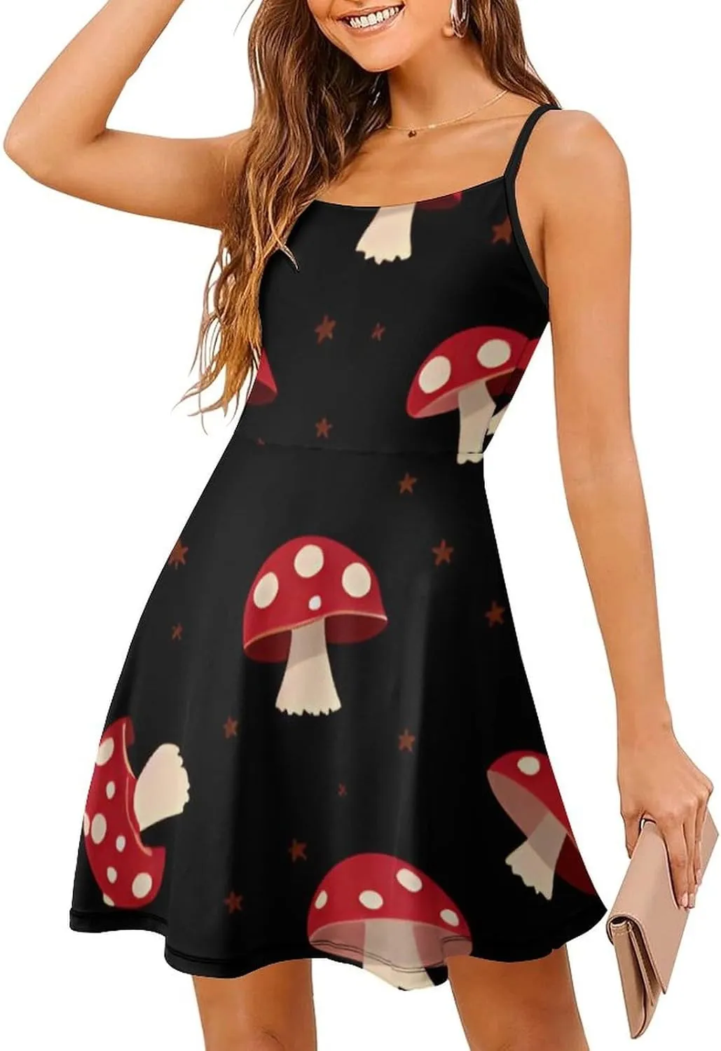 Summer Dress U-Neck Sleeveless Fitted Beach Party Maxi Dress