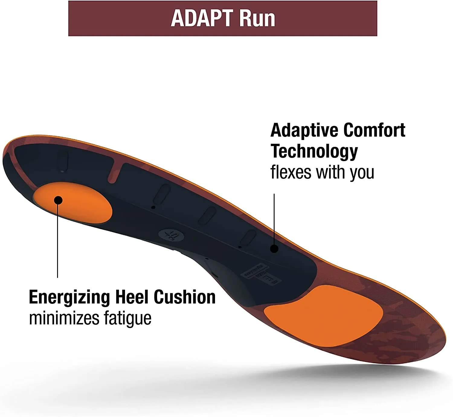 Superfeet Adapt Run | Flexible Arch Support Insoles for Running Shoes