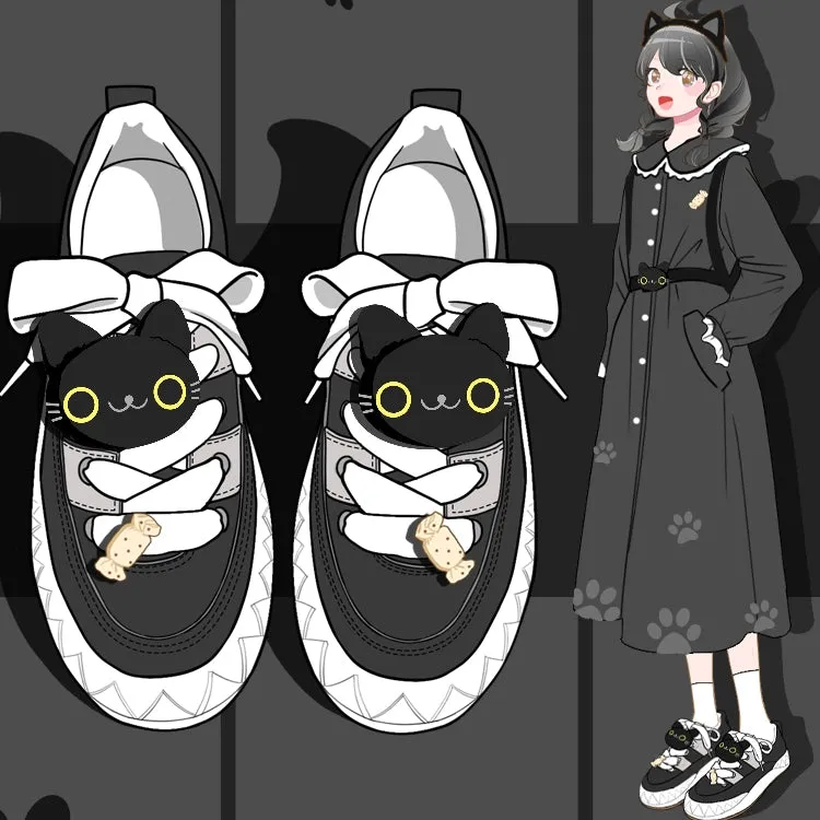 Ulzzang All-match Black Low-top Canvas Shoes