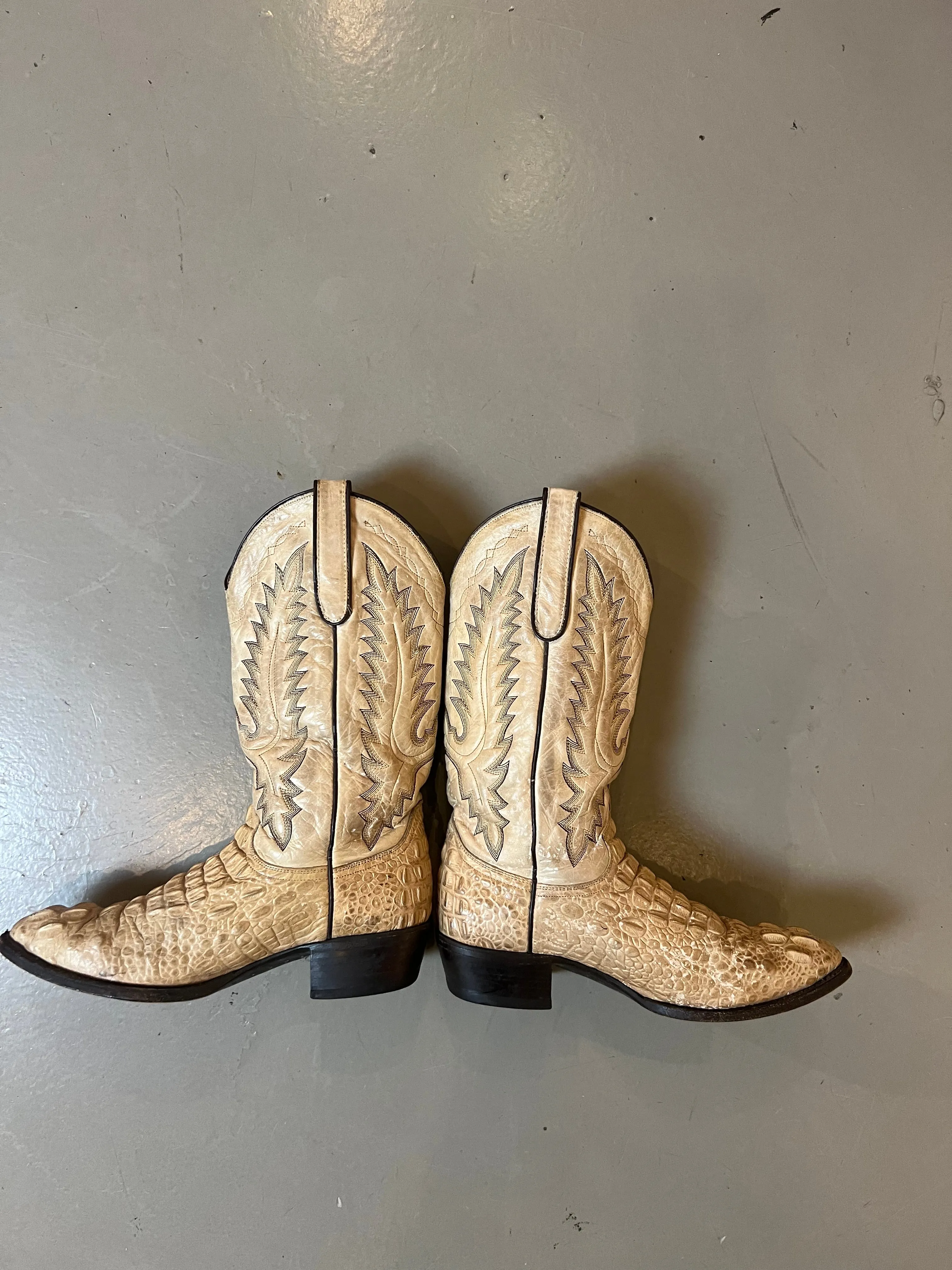 Vintage Brown Cowboy Boots 43
