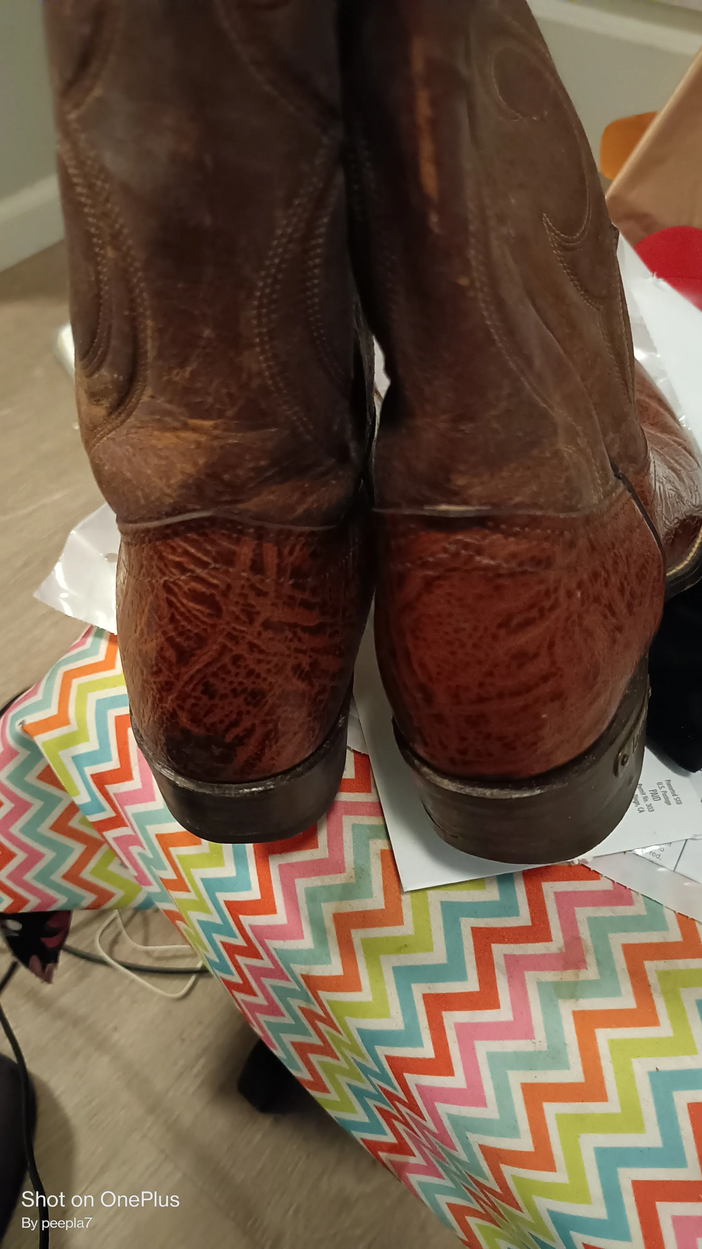 Vintage Laredo cowboy boots.