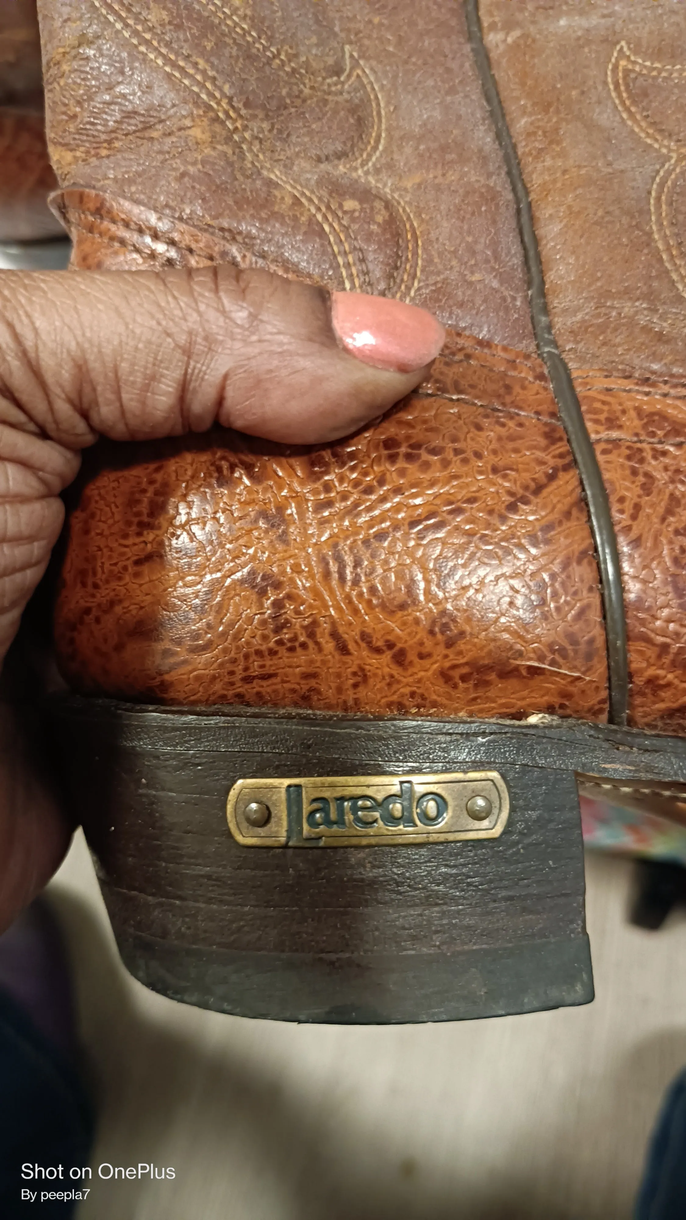Vintage Laredo cowboy boots.
