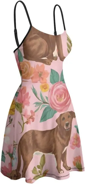 Women Girls Casual Flowy Long Dress for Party Holiday Beach