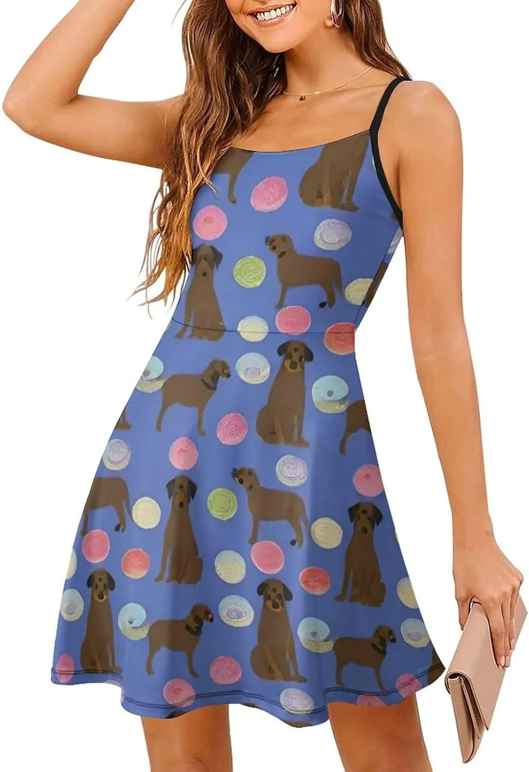 Women Girls Casual Flowy Long Dress for Party Holiday Beach