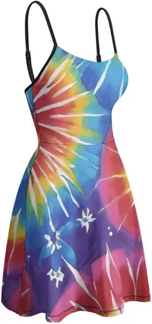 Women Girls Casual Flowy Long Dress for Party Holiday Beach