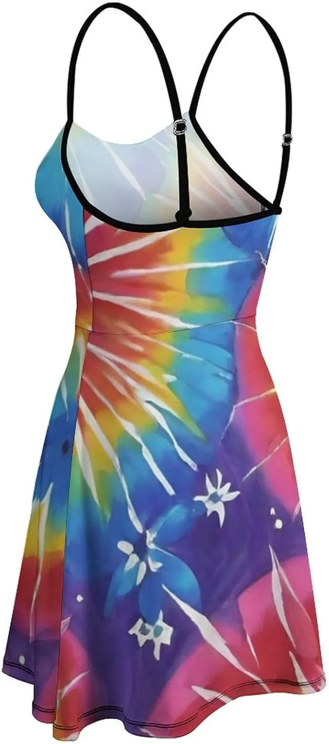 Women Girls Casual Flowy Long Dress for Party Holiday Beach