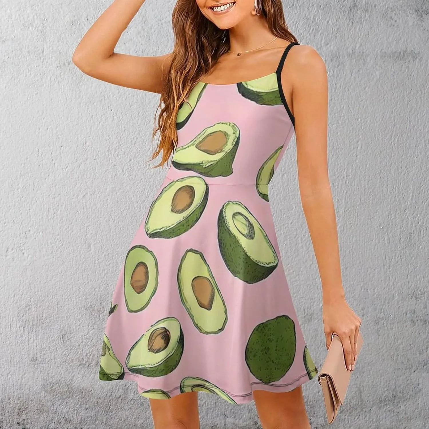Women Ladies Sleeveless Midi Tank Dress for Vacation Party Wedding
