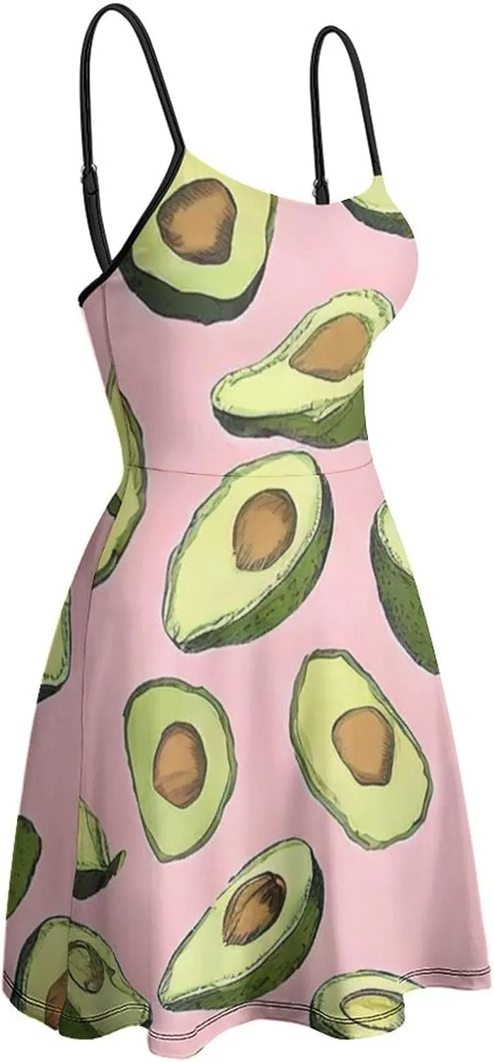 Women Ladies Sleeveless Midi Tank Dress for Vacation Party Wedding