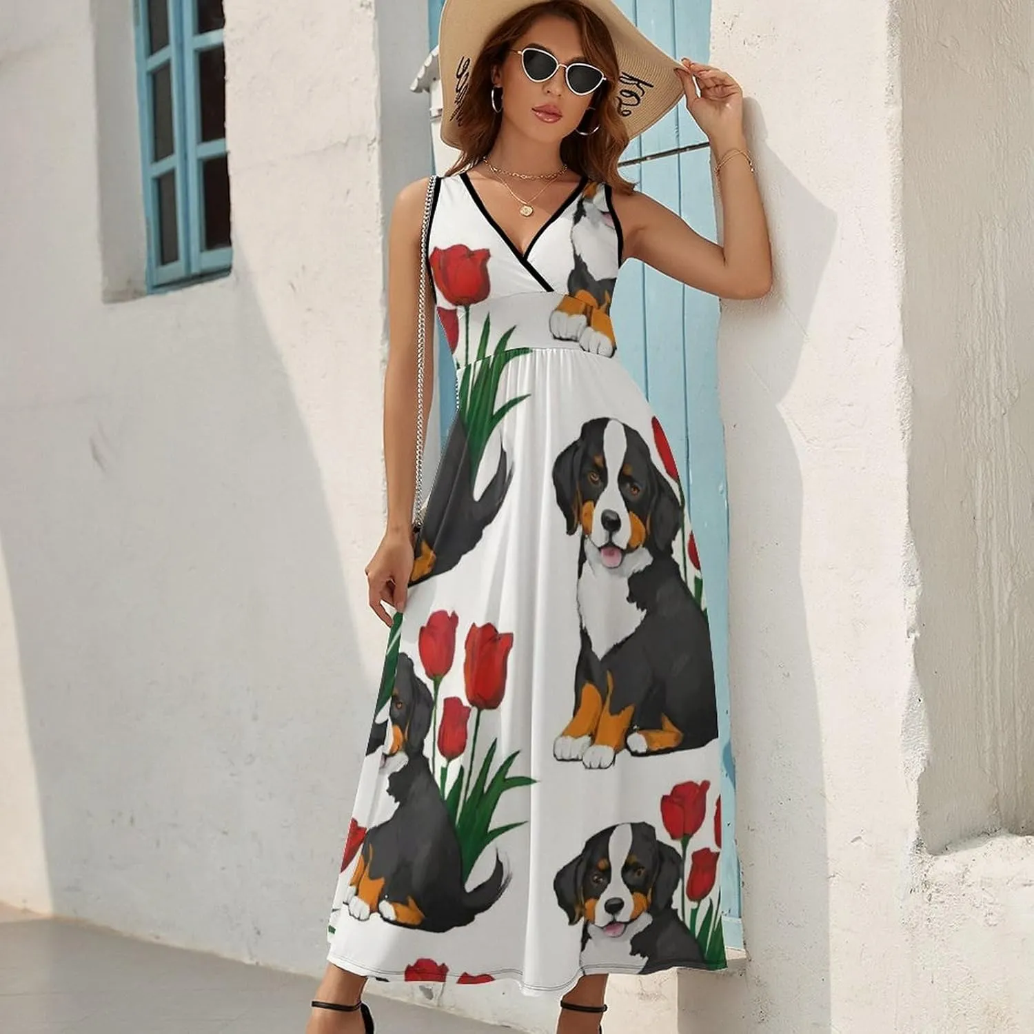 Women Ladies Summer 2025 Flowy Long Dress for Party Beach Date