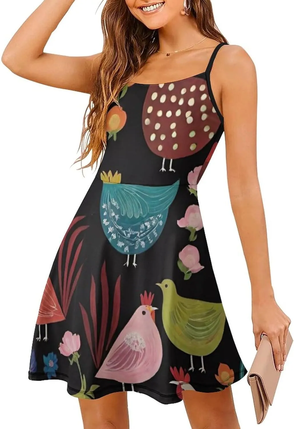 Women Ladies Summer 2025 Flowy Long Dress for Party Beach Date