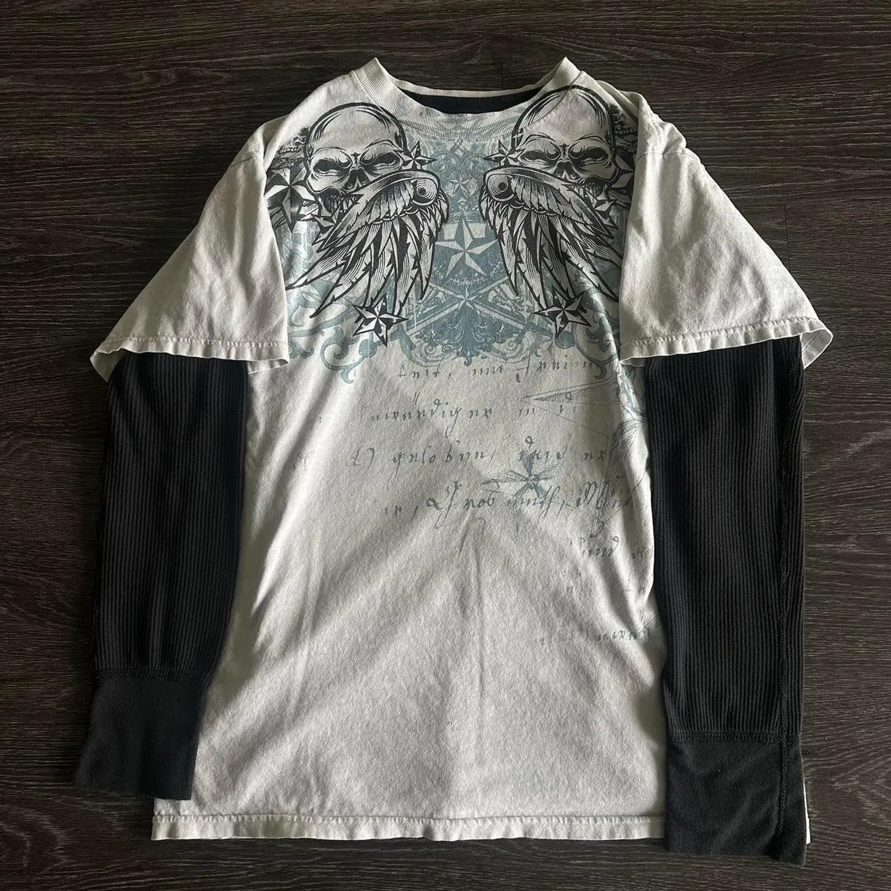 Women Y2K Grunge T Shirt Emo Aesthetics Graphic Tops Teen Girl Vintage Baggy Goth Tops Harajuku Punk Grunge Clothes
