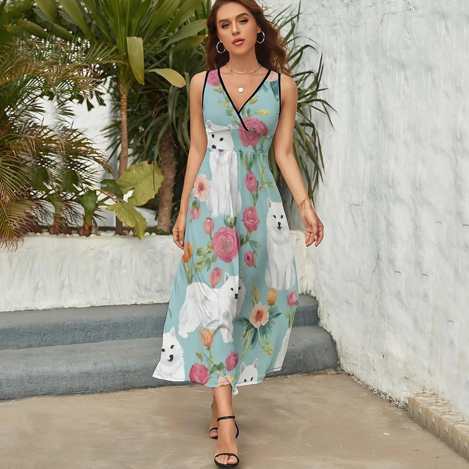Women's 2025 Summer Loose Flowy Swing Shift Dresses for Vacation Party