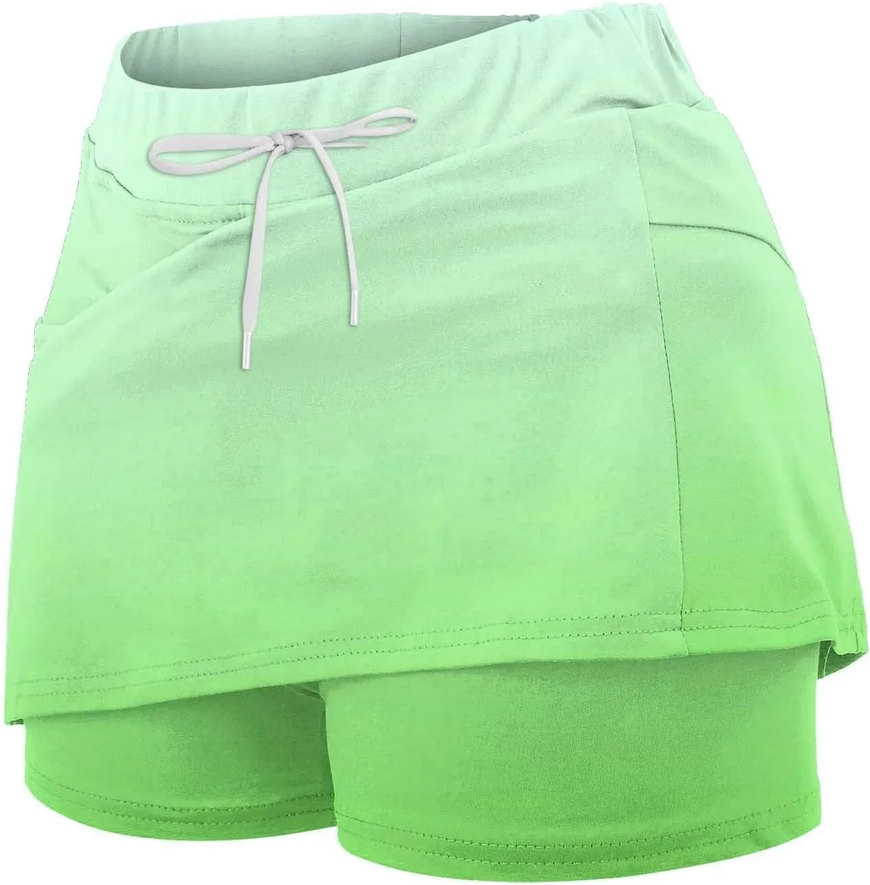 Women's Athletic Skirt with Shorts Running Tennis Day Beach Sports Activity Wears Workout Durable Fabric Short Shirts