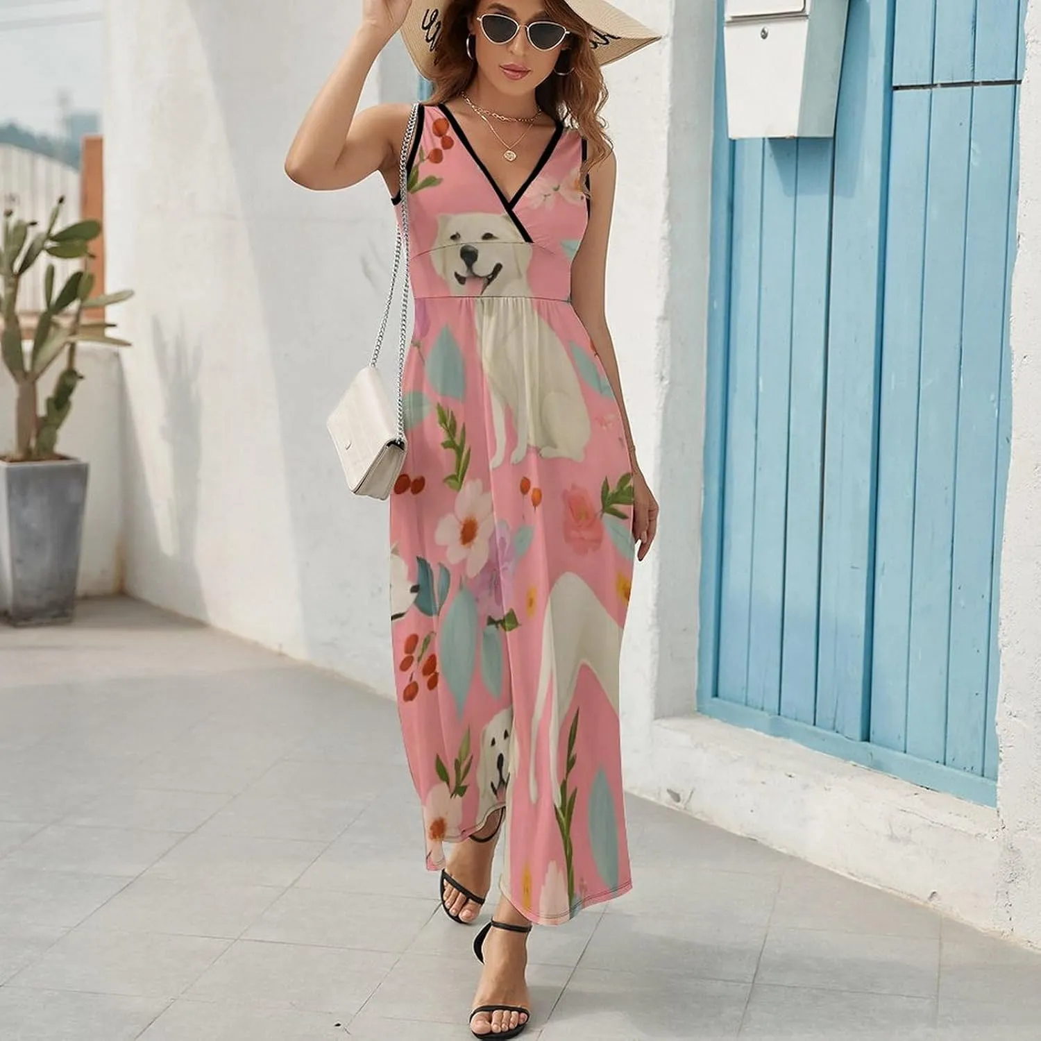 Women's Casual Flowy Long Dress for Vacation Party Wedding